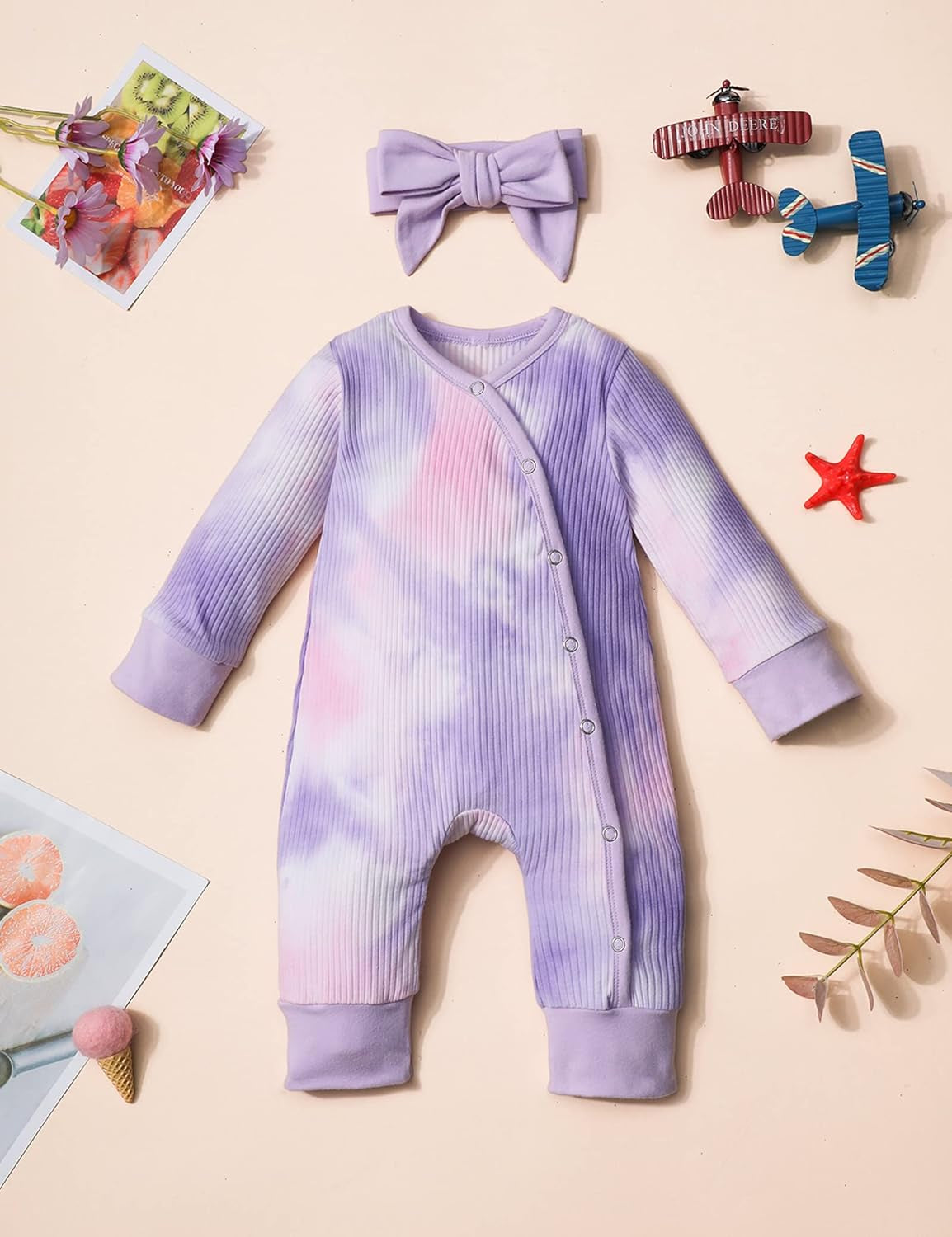 Baby Girl Clothes Cute Floral Infant Newborn Baby Clothes for Girls Letter Print Snap Baby Girl Romper Jumpsuit