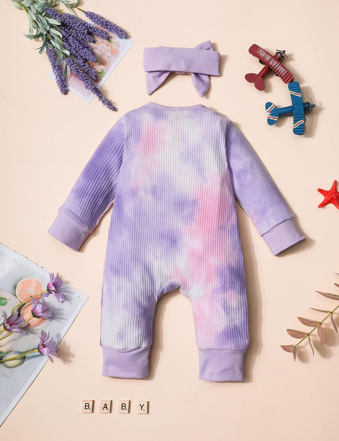 Baby Girl Clothes Cute Floral Infant Newborn Baby Clothes for Girls Letter Print Snap Baby Girl Romper Jumpsuit